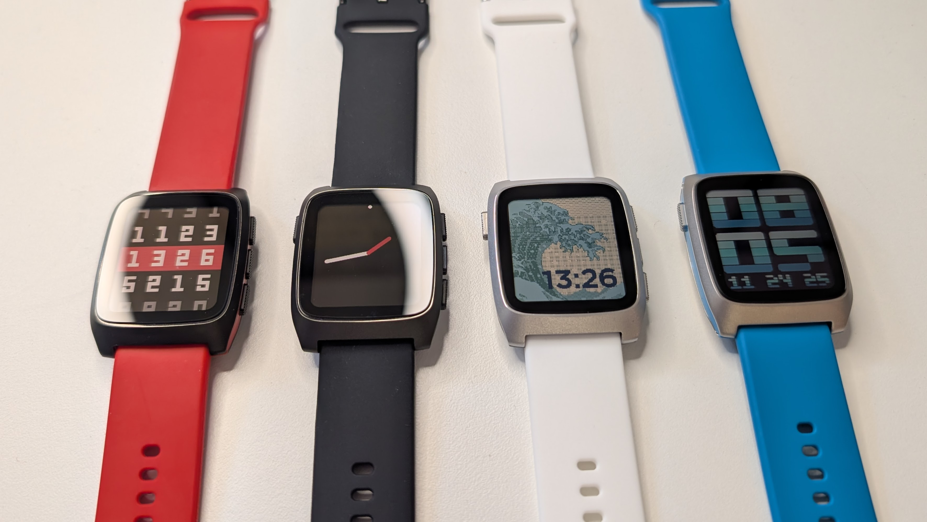 Pre-production Pebble Time 2. These watches are not final quality! We are still tweaking and tuning everything.
